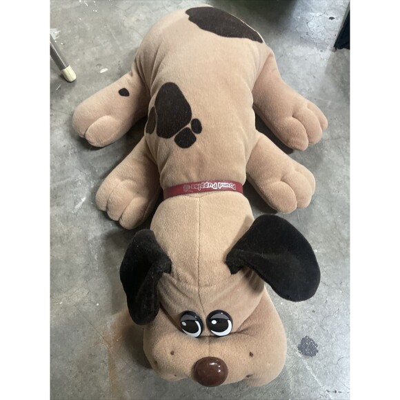 Vintage 1985 Tonka Pound Puppies Puppy Tan Brown Spots Plush 19" Large - Picture 1 of 9